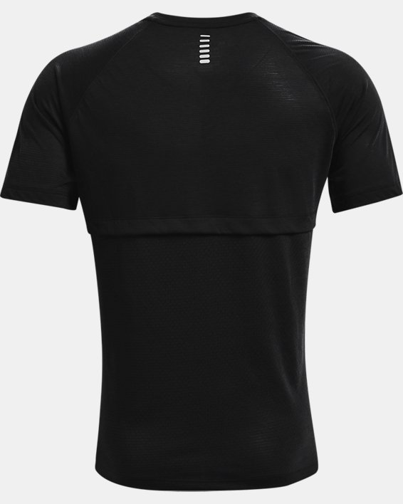 男士UA Streaker Run短袖T恤, Black, pdpMainDesktop image number 5